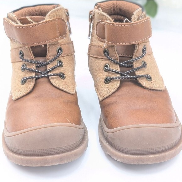 Jumping Bean Toddler Boys Brown Cognac Tod Slip on Boots Size 8 - Picture 2 of 8